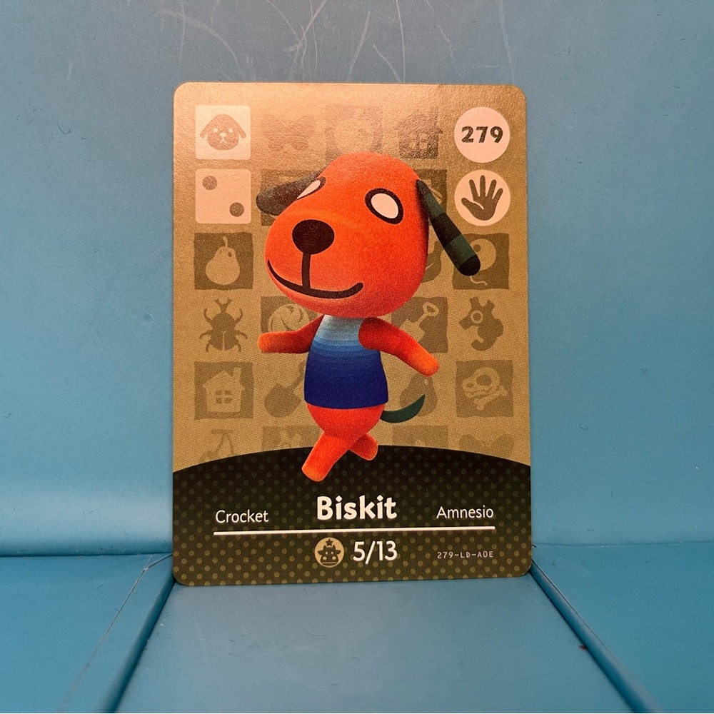 Nintendo - Amiibo - Animal Crossing Card - Biskit 279